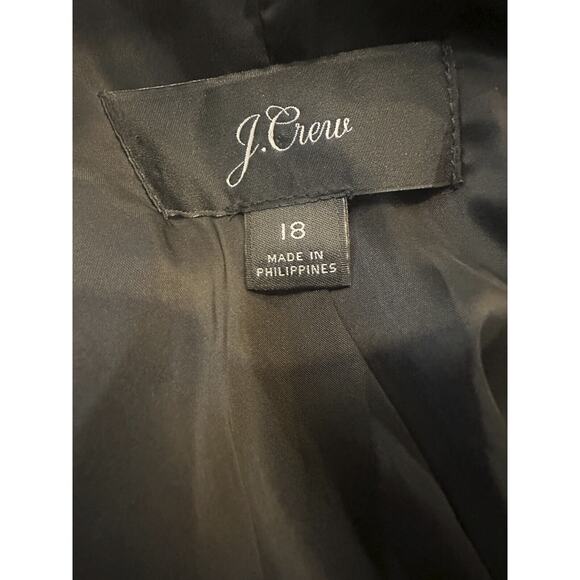 J. Crew Black Ponte Blazer Office Minimalist Women's Plus Size 18 Style J8062 - Picture 11 of 14